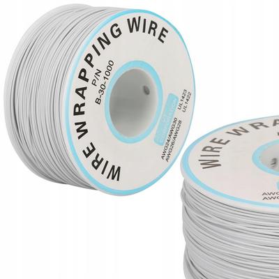 Przewód Kynar AWG 0.25mm Szary 200m – Niskonapięciowy | Miedź Cynowana | Średnica 0.25mm, Temperatura Pracy Do 200°C