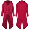 Mens Formal Tailcoat Costume Coat Medieval Long Dress Jacket for Halloween Cosplay Party Photo Wear and Theater Use Looks