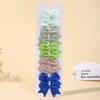 10Pcs/Set Classical Solid Ribbon Bow Hair Clips for Kids Girl Handmade Bows Hairpin Barrettes Headwear Children Hair Accessories