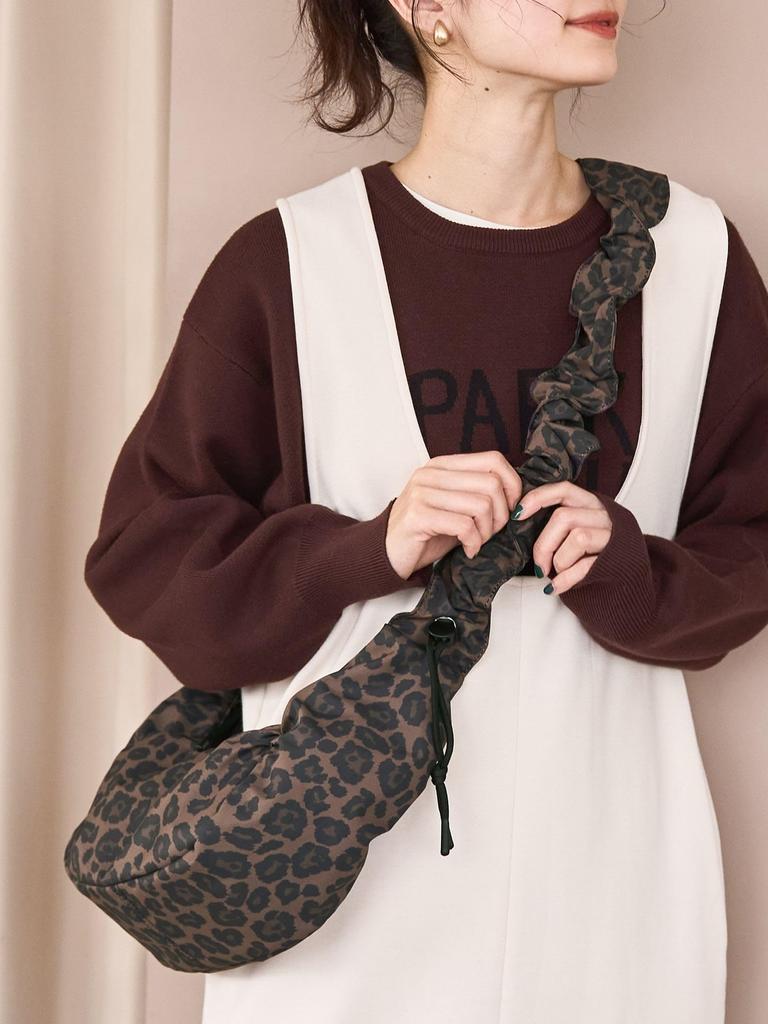 Cohen Gathered Handle Shoulder Padded Bag 76816000045 0900 BLACK(09) FREE