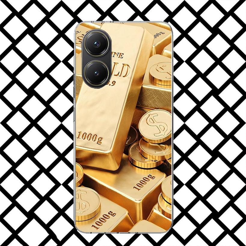 Fine Gold Pattern Printing Phone Case for Xiaomi Poco F7 Ultra X7 X6 X5 Pro X4 Gt M8 M7 Redmi 15 15C 13 13C 12 12C Soft Cover Fu