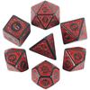 Dice Collection Polyhedral Dice High Quality Plastic Dice Collection Unique Pattern Stunning Classic Style Font Style Ideal for Role Playing Games