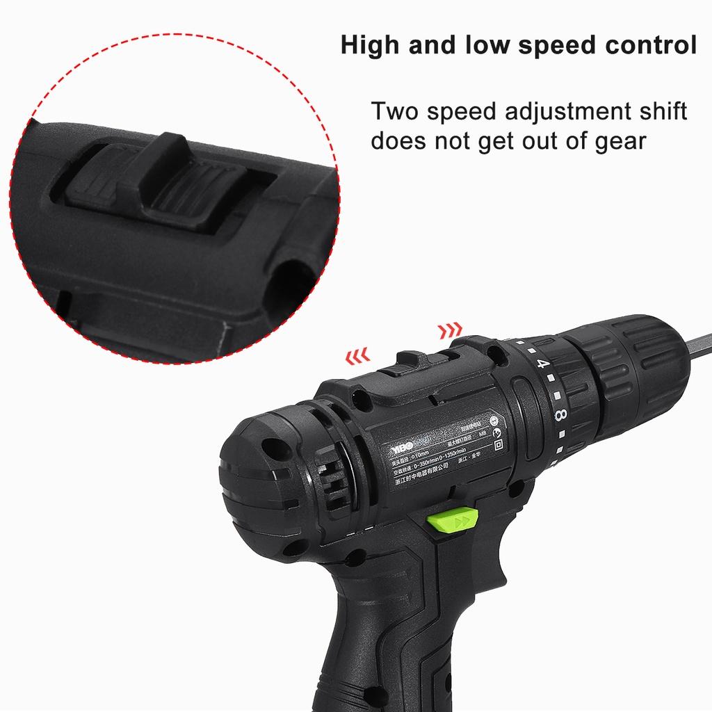 16.8V Wireless Impact Electric Cordless Screwdriver Power Tool 220V 30NM Torque Electric Drill Drilling Machine Mini Hand Drill New