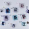 Mini Photo Album Keychain - Small 1-inch/2-inch Couple Storage Album with Big Head Stickers