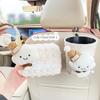 Cute Cloud Car Tissue Box Cartoon Hat Universal Vehicle Trash Can Multifunctional Dirt-resistant Car Accessories Set