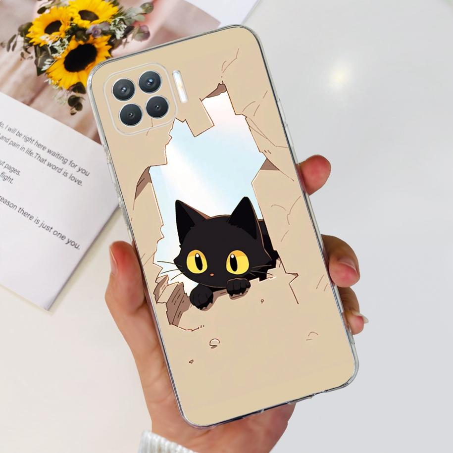 For OPPO Reno 4 Lite Case CPH2125 Phone Case Cute Cartoon Soft Silicone Back Cover For OPPO F17 Pro CPH2119 Coque A93 2020 Funda