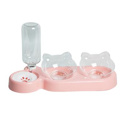 Set Non-wet Mouth Pet Bow Cat Feeding Watering Supplies Pet Water Bottle