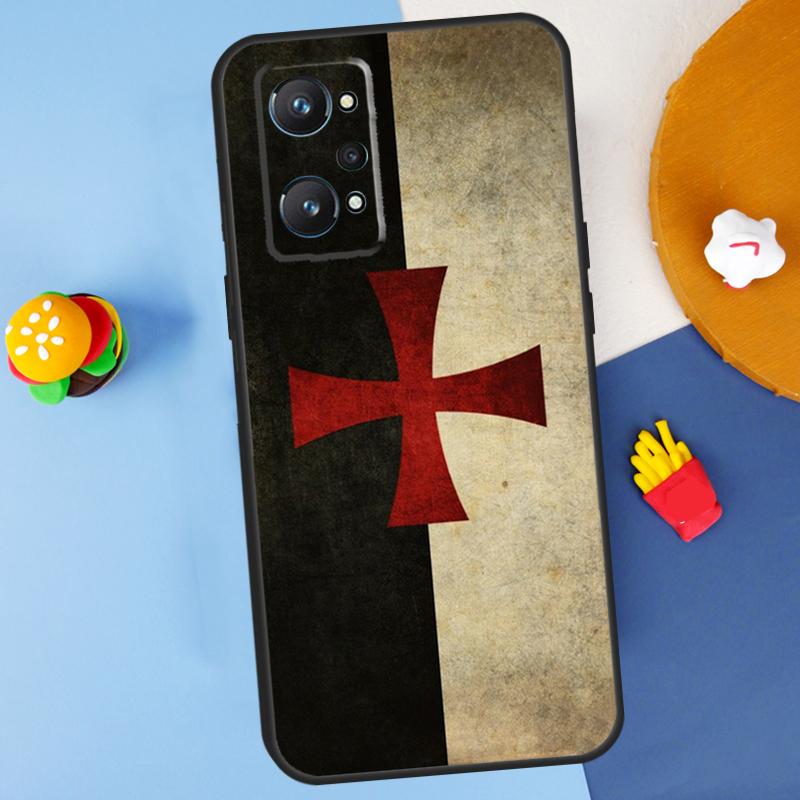 

Knights Templar Coat of Arms For Realme C55 C67 C61 C75 C53 C51 C21Y C25S GT 6 6T 5 GT7 Pro 10 11 12 13 14 Pro Plus Case Realme 12 Pro