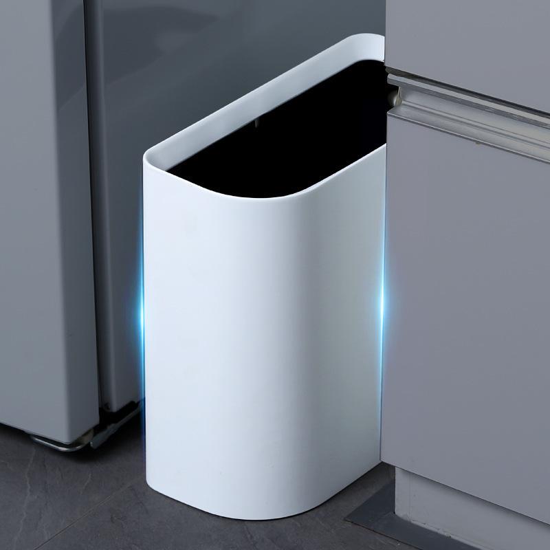 Seam Trash Can Toilet Classification Household Nordic Bathroom Living Room Narrow Toilet Creative Uncovered Rectangular Storage