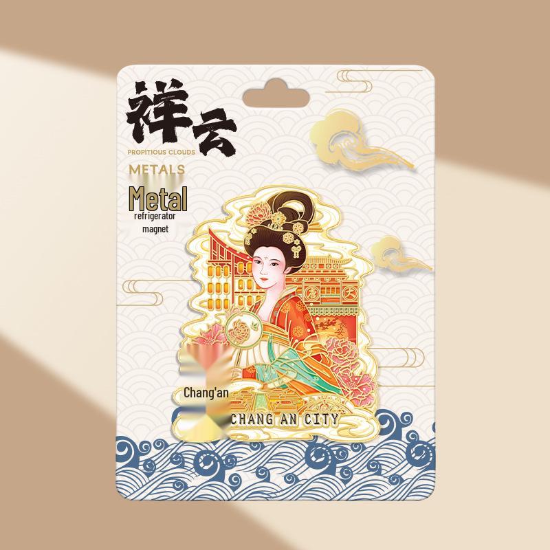 Magnetic Metal Refrigerator Magnets: City-Themed Cultural Souvenirs and Creative Tourist Gifts