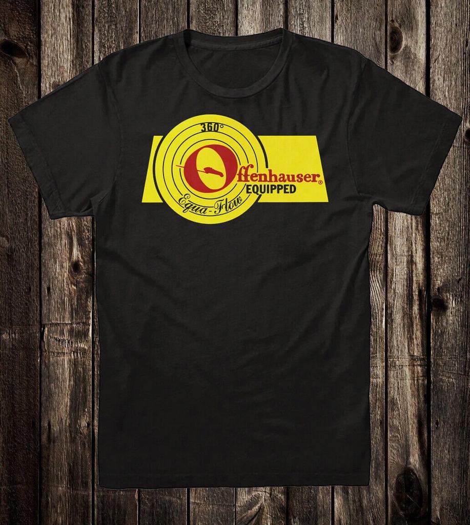 Retro Hot Rod Tee T Shirt Drag Race Racing Speed Shop Offenhauser Equa Flow