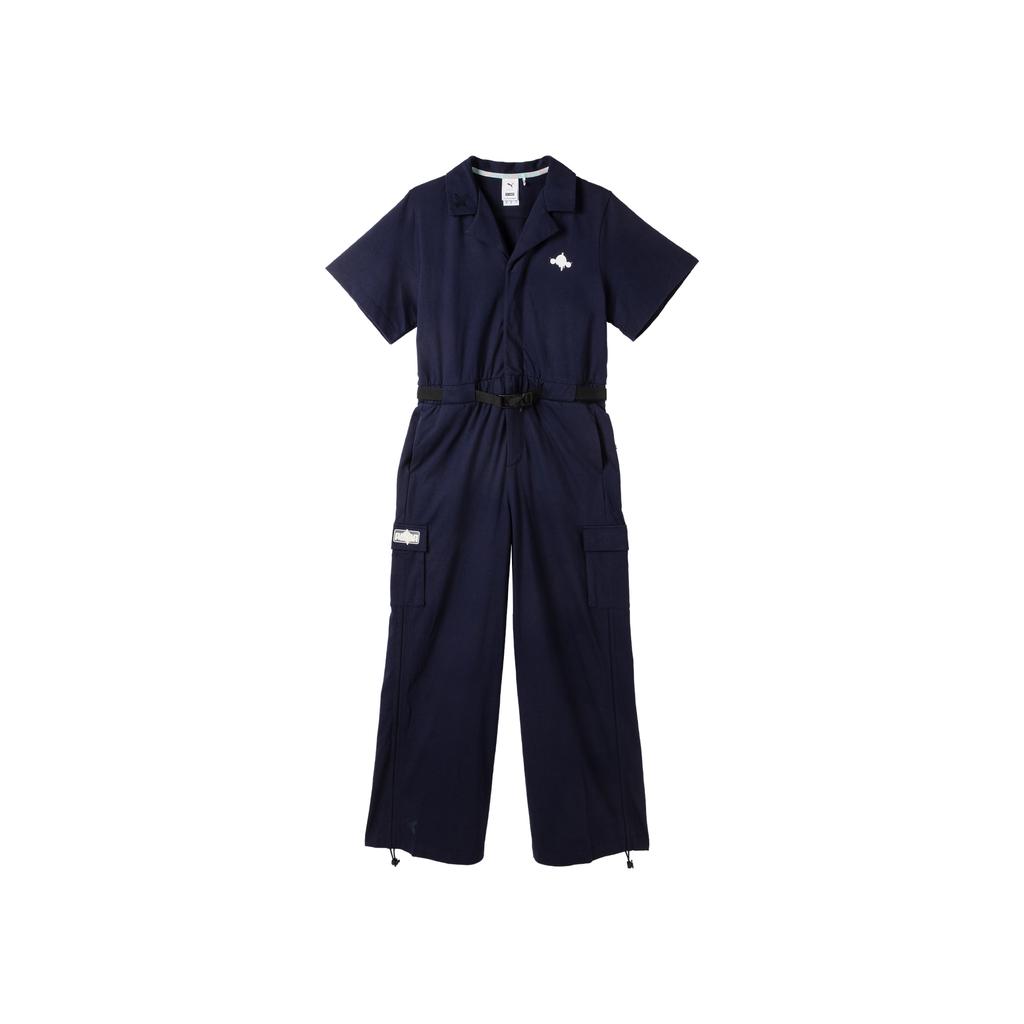 Puma Skullpanda Solid Color Casual Jumpsuit Women Jumpsuits Blue 534720-06