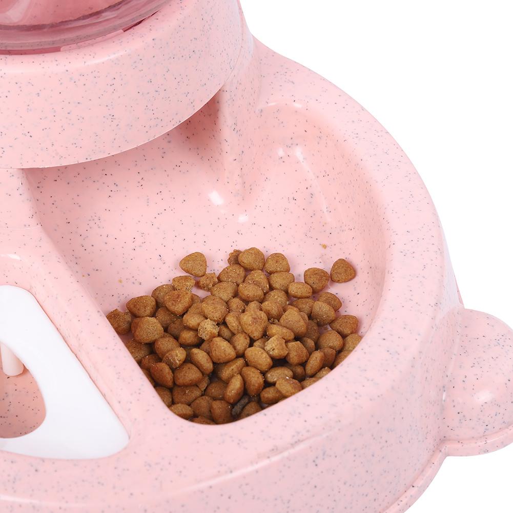 2 in 1 PP Pet Large Compacity Auto Food Feeder Drinking Fountain Supply for Dog Cat