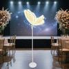 Elegant LED Illuminated Butterfly Pathway Floor Lamp, 1-Piece Romantic Warm White Ambient Lighting for Wedding Reception Decor