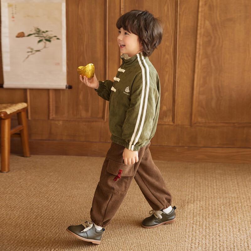 LUSON Boys' Fleece-Lined Corduroy Pants