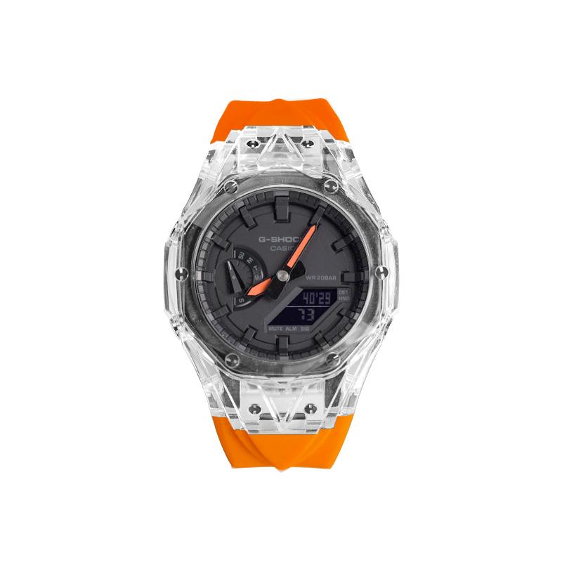 Casio Unisex Liquid Crystal,Analog Dual Display Series 48.5mm Black Watch GA-2100-1A1(Watch8--)