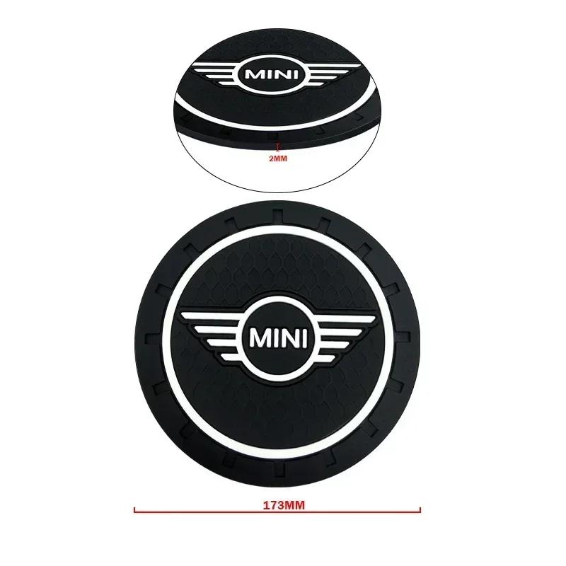 1/2PCS Car Coasters Water Cup Anti-Slip Silicone Coaster Car Goods For BMW Mini Cooper R56 R50 R53 F56 R60 2011 2012 2013 2018