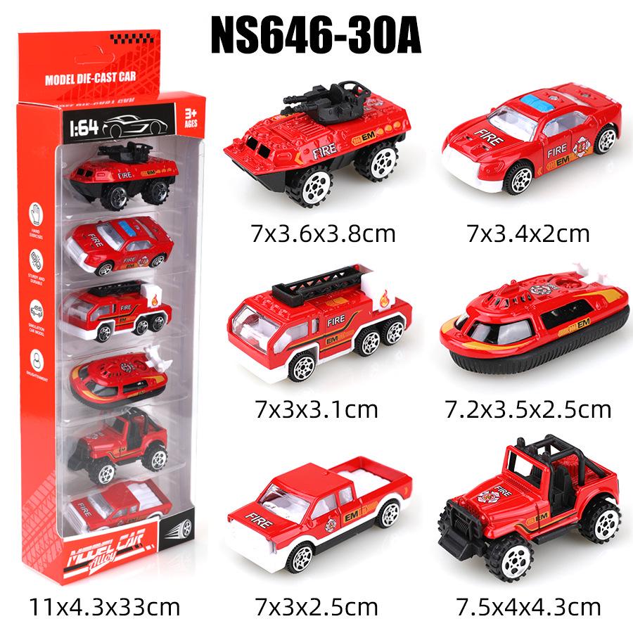1:64 Alloy Toy Car Racing & Police Model Set for Kids