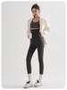 Women's High Waist Slimming Yoga Pants - Spring/Autumn Elastic Base Layer, 8-Point Length for Short Women