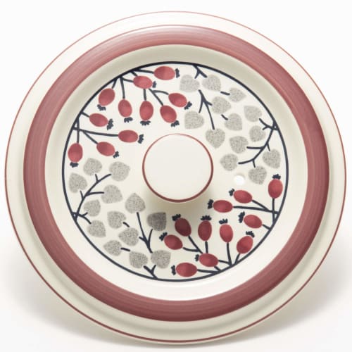 TAMAKI Thermatec Earthenware Pot, Blessing, for 2-3 People, Diameter 24.4cm X Depth 22.3cm X Height 11.3cm, Induction, Direct Heat, Microwave, and Ove