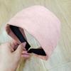 Wide Hairband Vintage Solid Color Women Headband Sweet Hair Hoop Suede Korean Style Hair Hoop