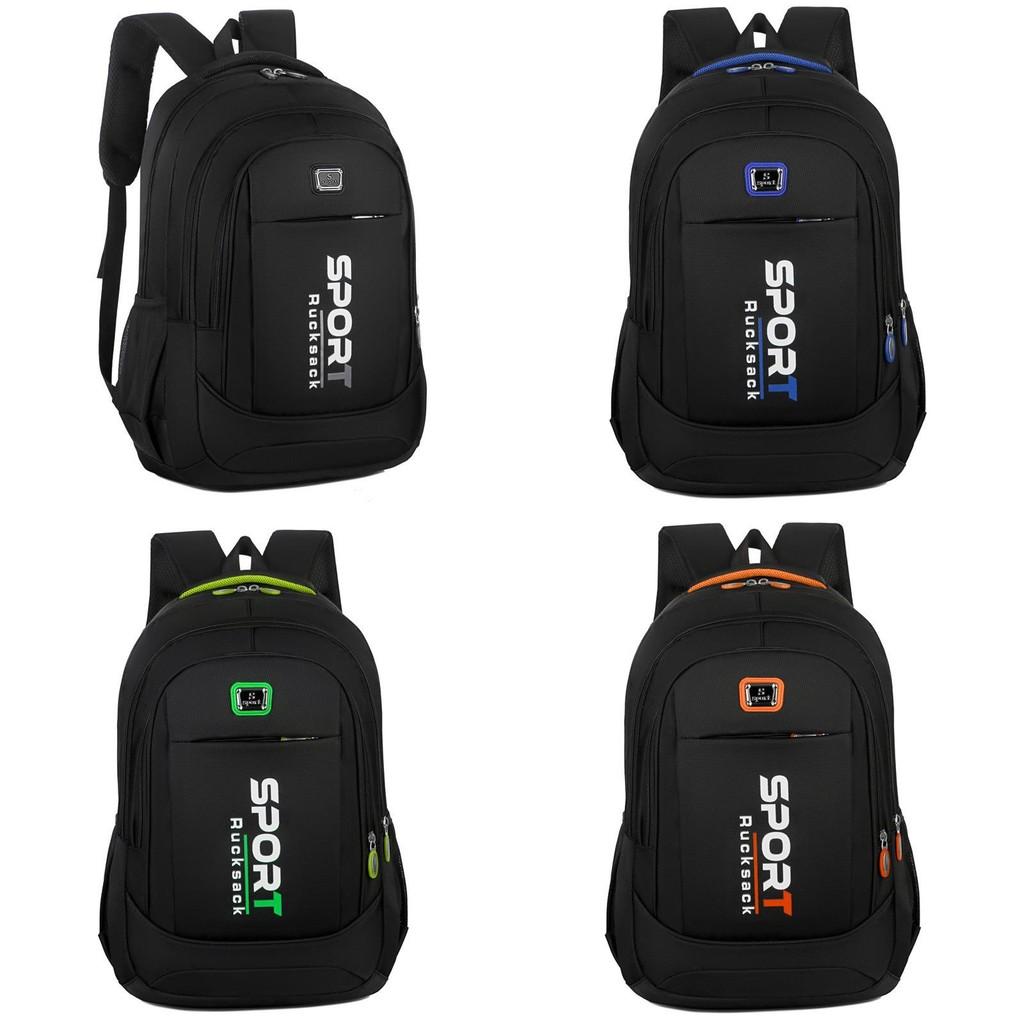 Letter Print Sport Breathable Oxford Backpack Laptop Bag Ergonomic Gift Commute