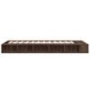 Bed Frame In Brown Oak Look 90 X 200 Cm Engineered Wood