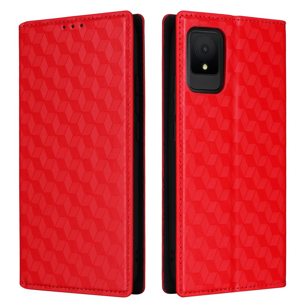 For TCL 502 Magnetic Case Leather Anti-scratch Flip Stand Phone Cover