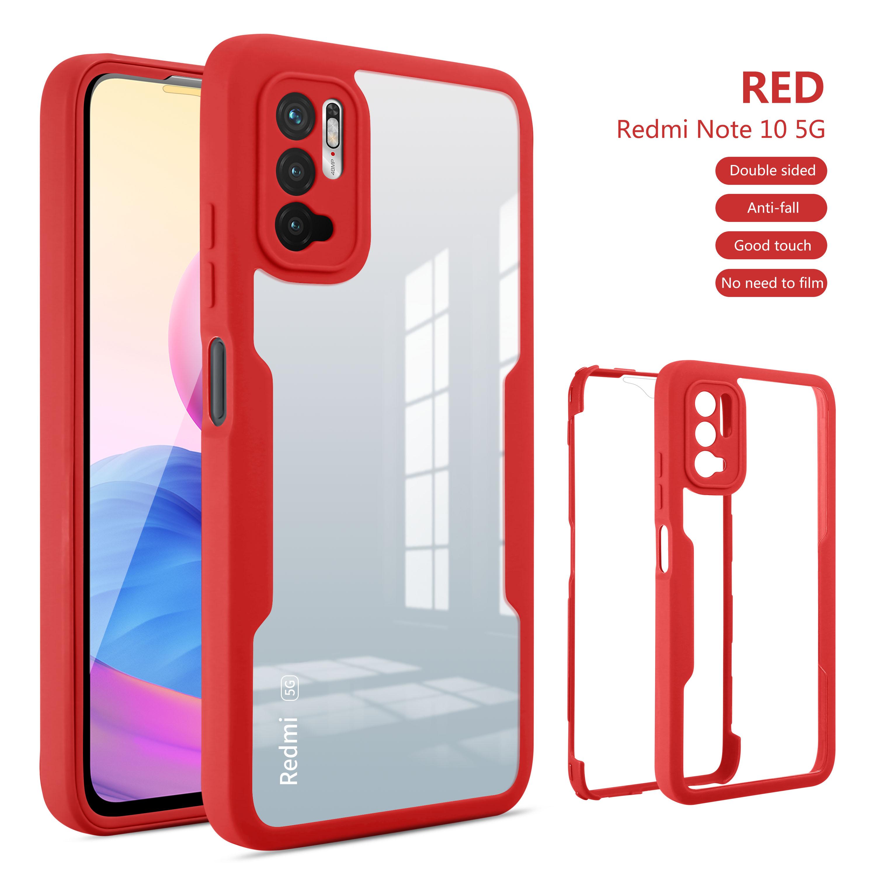 

360 Degree Front Screen Film Hard Back Case For Redmi Note 9S 10 11 Pro 10S 5G 9A Xiaomi Mi 11 lite 11T M4 X3 Clear Cover For Redmi Note 9