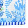 Marushin Moomin Face Quilted Character Organic Antibacterial and Odor 1405039800 Towel, Blue, Design, 100% Cotton, Resistant,