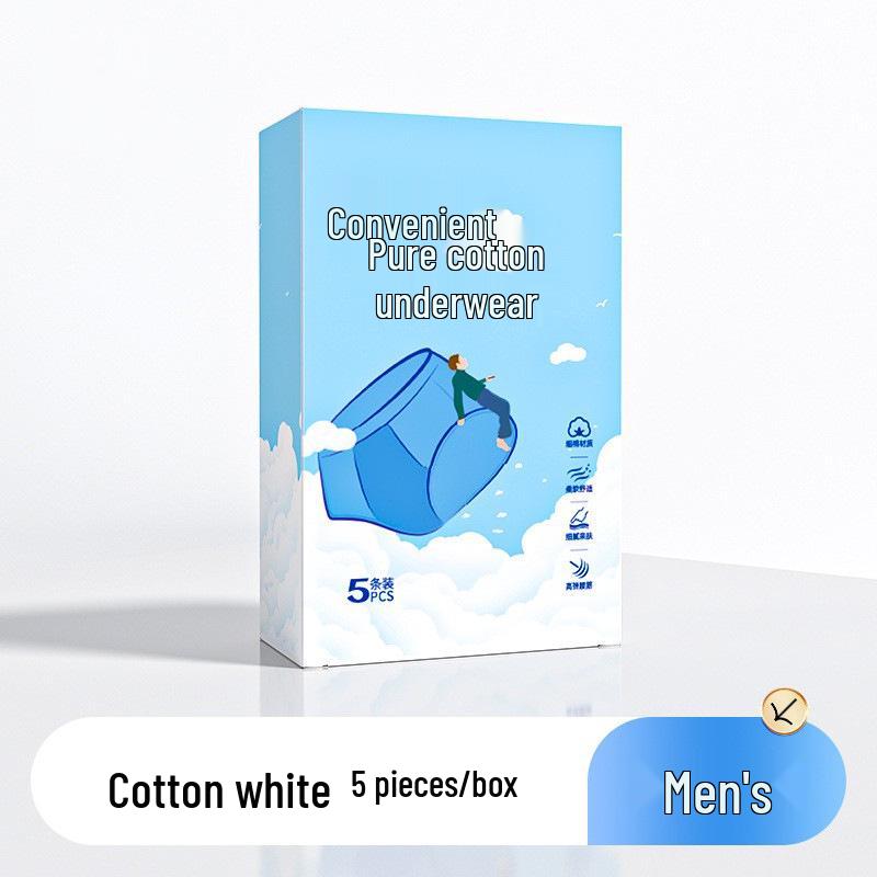 Supermarkt Herren- & Damen Einweg-Baumwollunterwäsche, einzeln verpackt, steril, Übergröße, reisefreundliche Slips.