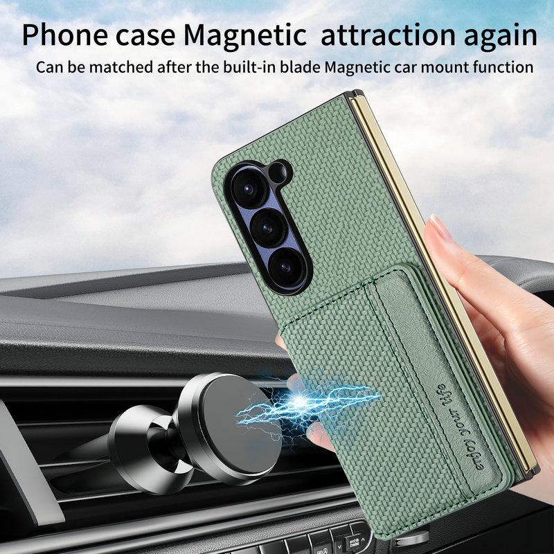 For Samsung Galaxy Z Fold 8 Ultra 5G 2026 Back Case RFID Leather Wallet Funda for Galaxy Z Fold 7 6 5 4 3 Fold8 Ultra Cover