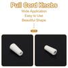 Uxcell White Wooden Cord Knobs, Tassel Drop Pull End Pendants for Window Blinds, Shades, Curtains, Crafts, 1.4x0.6", 20 Pieces