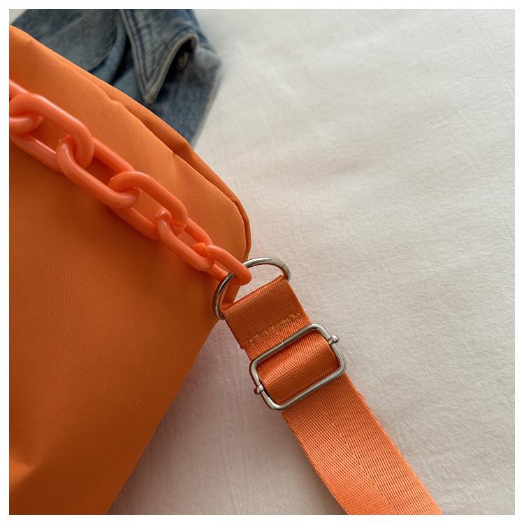 Korean Style Oxford Cloth Shoulder Bag Fashion Casual Square Crossbody Purse Simple Large Capacity Commuter Handbag CLE