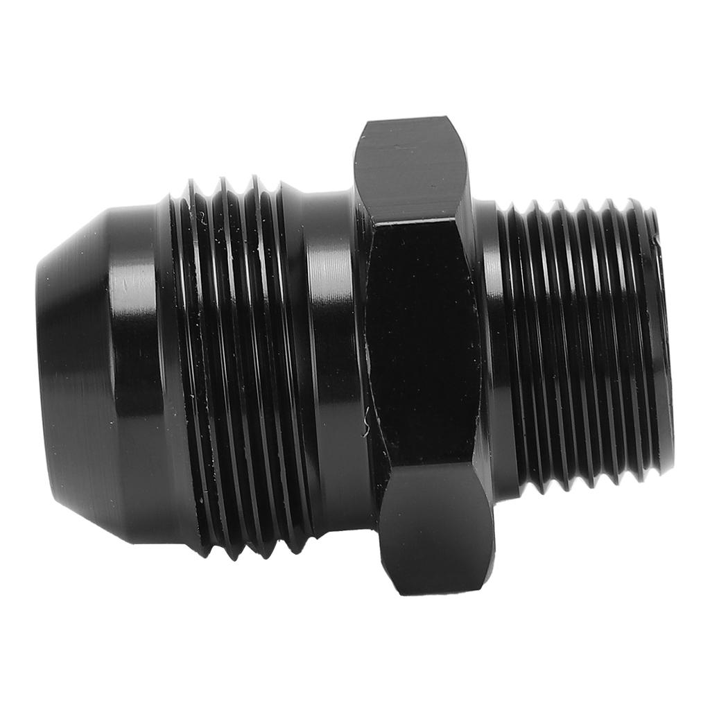 Straight Adapter 10 AN To 3 8 NPT Black Anodized 6061‑T6 Aluminum for Most Fluids