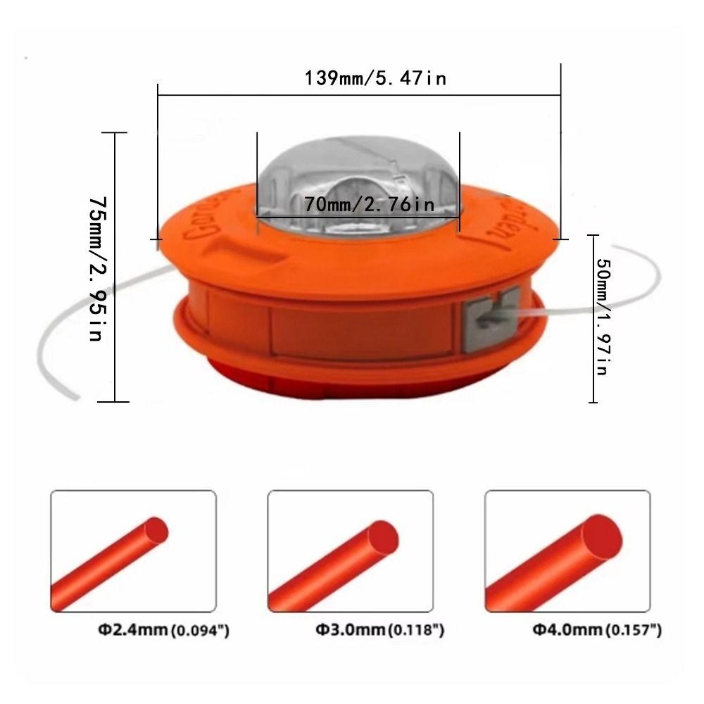 Time-saving Lawn Mower Head Aluminum Weeding Tool Universal Weeding Head  Household Garden Tools