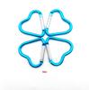 New Colorful Heart Carabiner: Aluminum Alloy Peach Heart Snap Hook with Cartoon Pendant