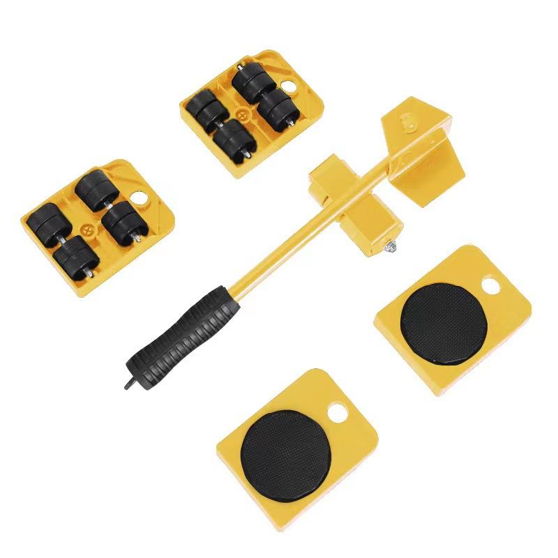 300KG Heavy Duty Furniture Lifter Transport Mover Lifter Slides Wheel Easy Furniture Mover Tool Set Wheel Roller Bar Hand Tools