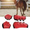 Fetlock Horse Boots Lightweight Breathable Wearproof Horse Hind Leg Boots for Horse Accessories Red