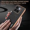 Luxury Crocodile Leather Phone Case for Xiaomi POCO X6 M6 F5 F6 Pro 4G 5G Mi 14 Ultra 13T Pro Shockproof Electroplat Frame Cover