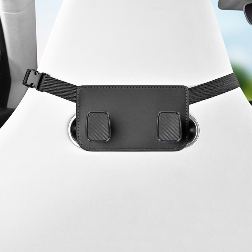 Wear-Resistant Car Headrest Hook High Load-Bearing Hanging Headrest Bag Holder  Handbag Black Large Hook