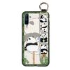 Ring Anti-knock Phone Case For OPPO Realme C3/C3i/Narz N10A Fashion Design Cartoon Dirt-resistant Durable Silicone Panda