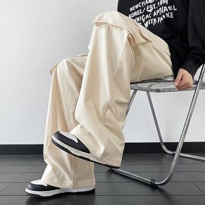 Overalls Herren Trendmarke Frühling und Herbst Neu Locker Gerade Corduroy Freizeit Jogginghosen
