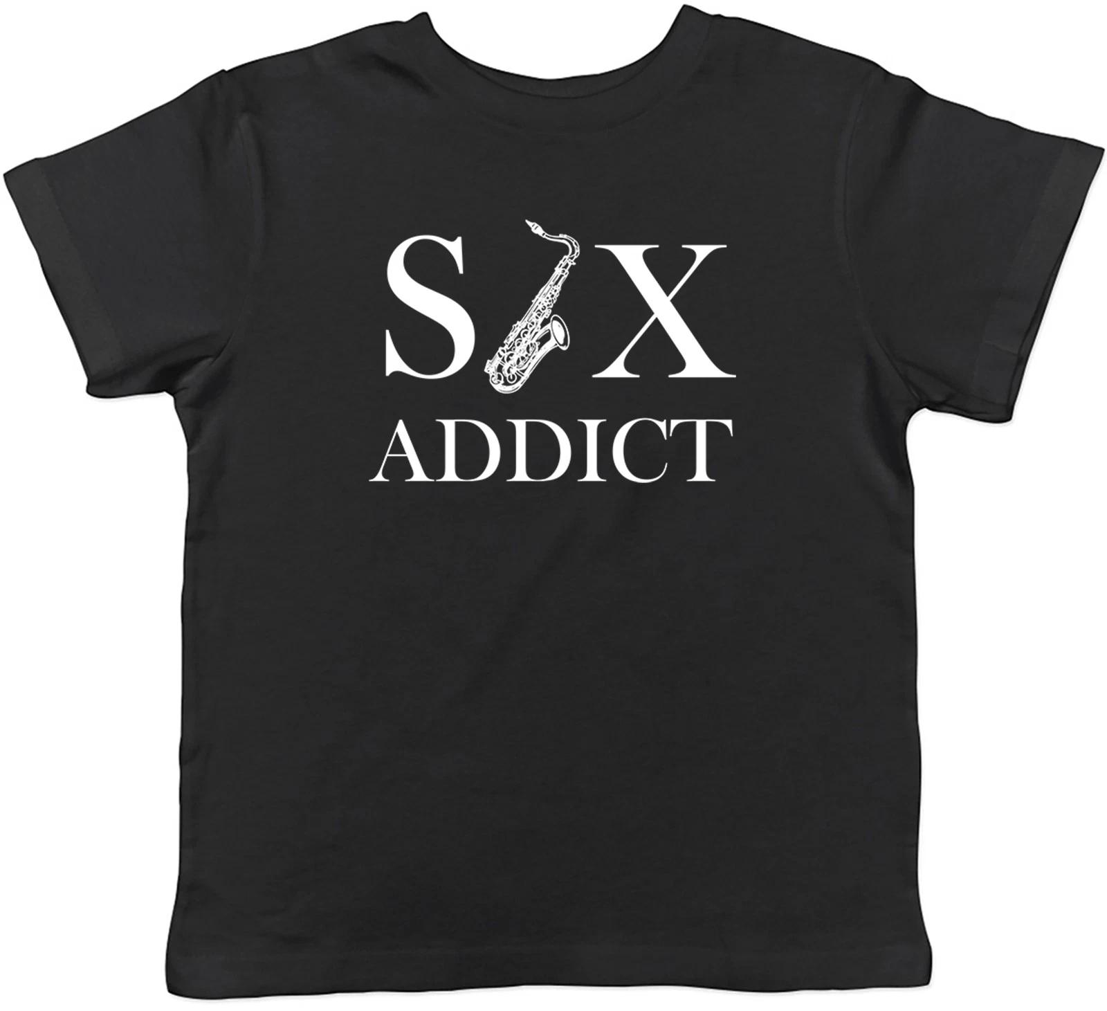 Funny Sax Addict Saxophone Music Instrument Kids T-Shirt Boys Girls Gift 160