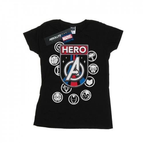 

Marvel Womens/Ladies Hero Badge Cotton T-Shirt XXL білий
