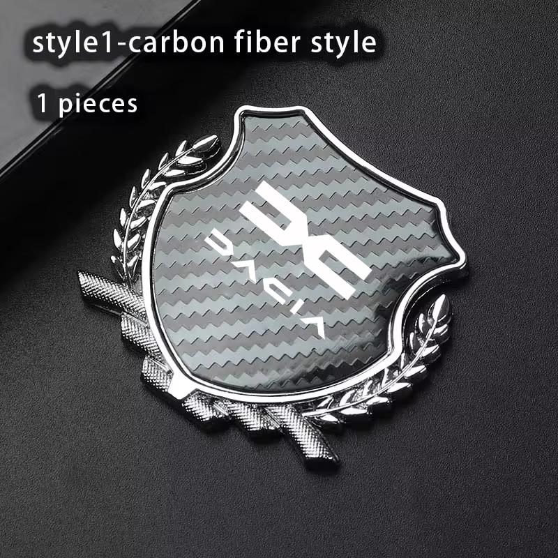Car Side Modification Sign Triangular Metal Sticke For Dacia Duster Logan Sandero Jogger Spring Stepway Dokker Lodgy Accessories