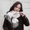 Advanced autumn and winter imitation cashmere plaid scarf women's winter new versatile student warm scarf