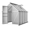 Greenhouses Greenfingers Greenhouse Aluminium House Polycarbonate Garden Shed 2.4X1.9M