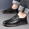 Fashion Retro Leather Slip-on Business Dress Shoes for Men Designer Soft-soled Loafers Male Spring Autumn Light Driving Shoes Man