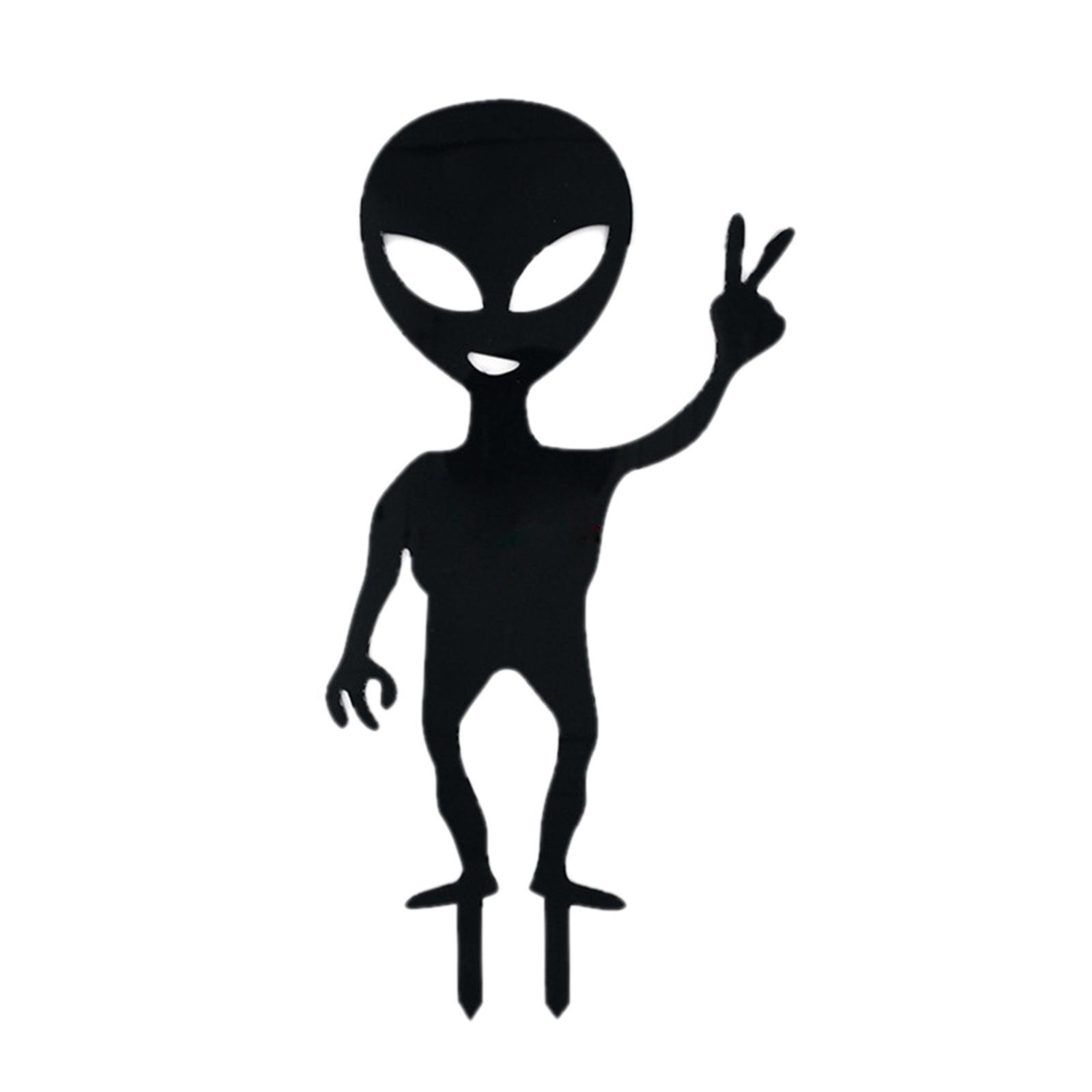 

Outer Space Alien Yard Art Outdoor Garden Backyard Stake Acrylic Decor A